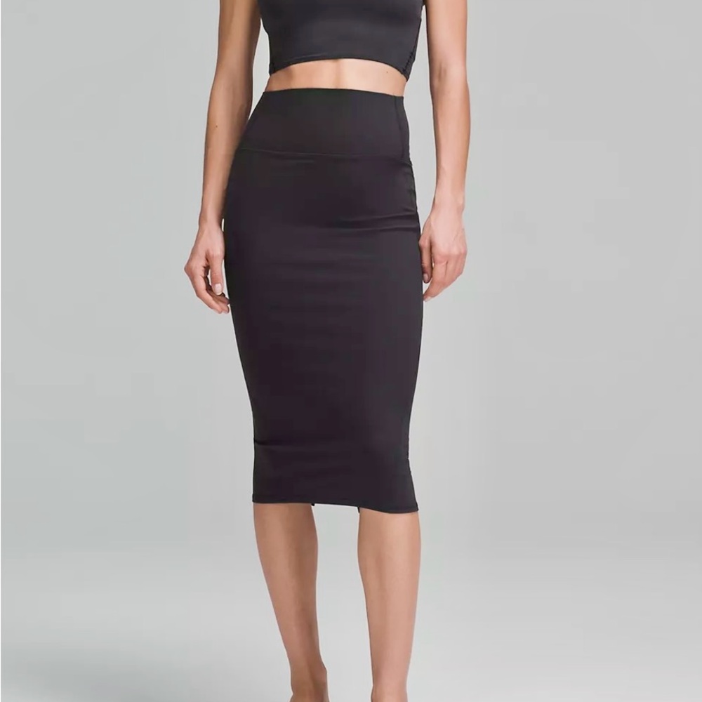 Lululemon Athletica Black Pencil Skirt
